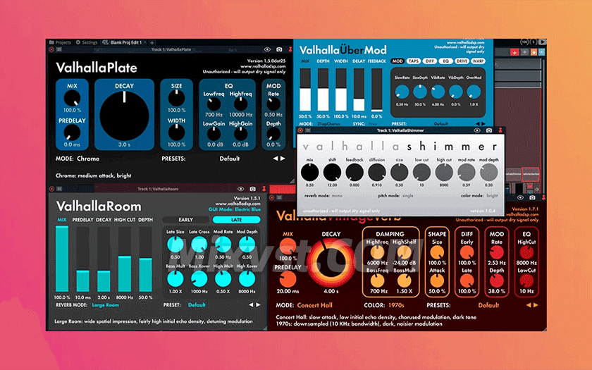 2024.11.26新版瓦哈拉MAC版最新全套效果器套装ValhallaDSP bundle 2024.11 macOS CE-V.R