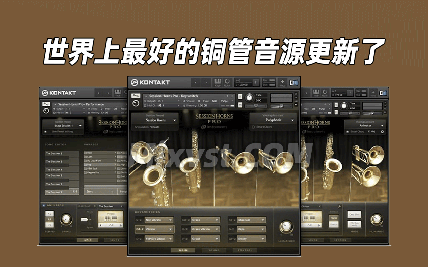 世界级铜管音源Native Instruments – Session Horns Pro v1.5.0 KONTAKT康泰克 - Mixvst