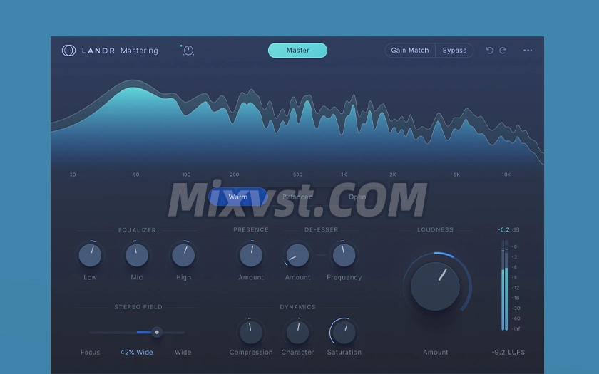 最强AI智能一键母带处理插件LANDR – Mastering Plugin Pro v1.1.17 WIN R2R