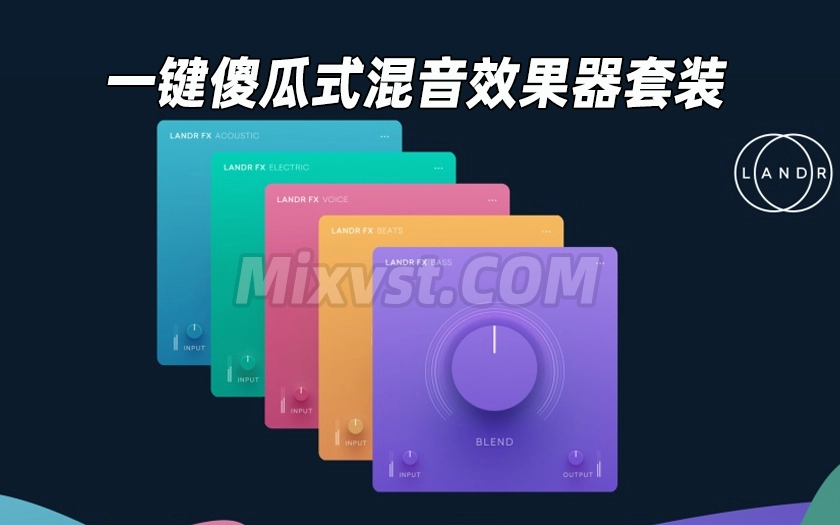 不懂混音就能玩！顶级颜值一键式效果器套装LANDR – FX Suite v1.0.0 WIN R2R