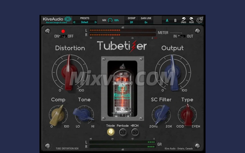 完美的声染色电子管饱和效果器插件Kiive Audio – Tubetizer v1.0.0 WIN