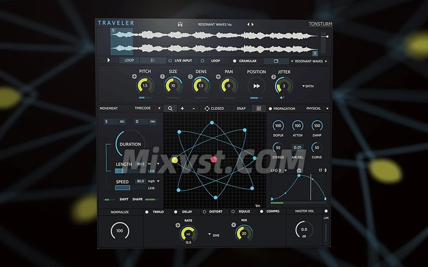 多普勒效应声学效果器插件TONSTURM – TRAVELER v1.1.3 WIN