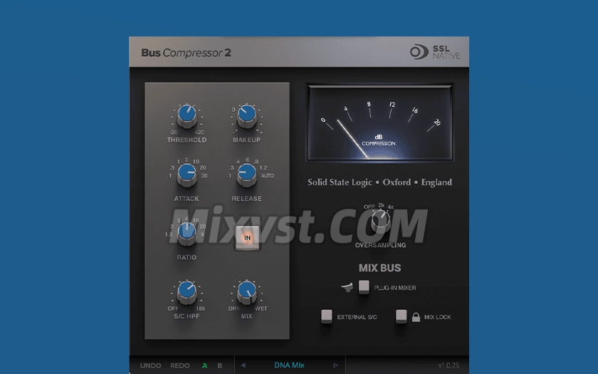 传奇的立体声总线压缩器插件效果器Solid State Logic – SSL Native Bus Compressor 2 v1.0.55 R2R WIN